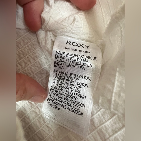 ROXY Flirty Walk Ruched Crop Top Size Medium NWT - Picture 10 of 11